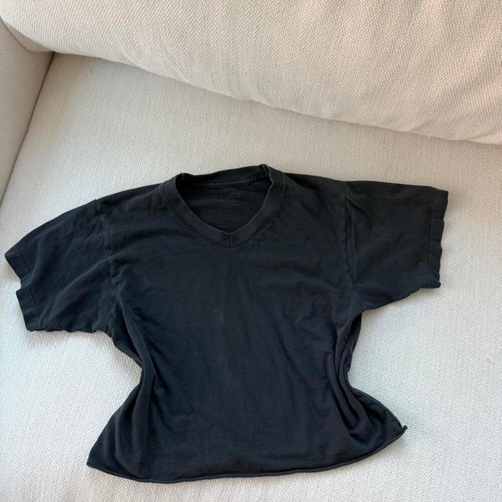Black john galt baby tee